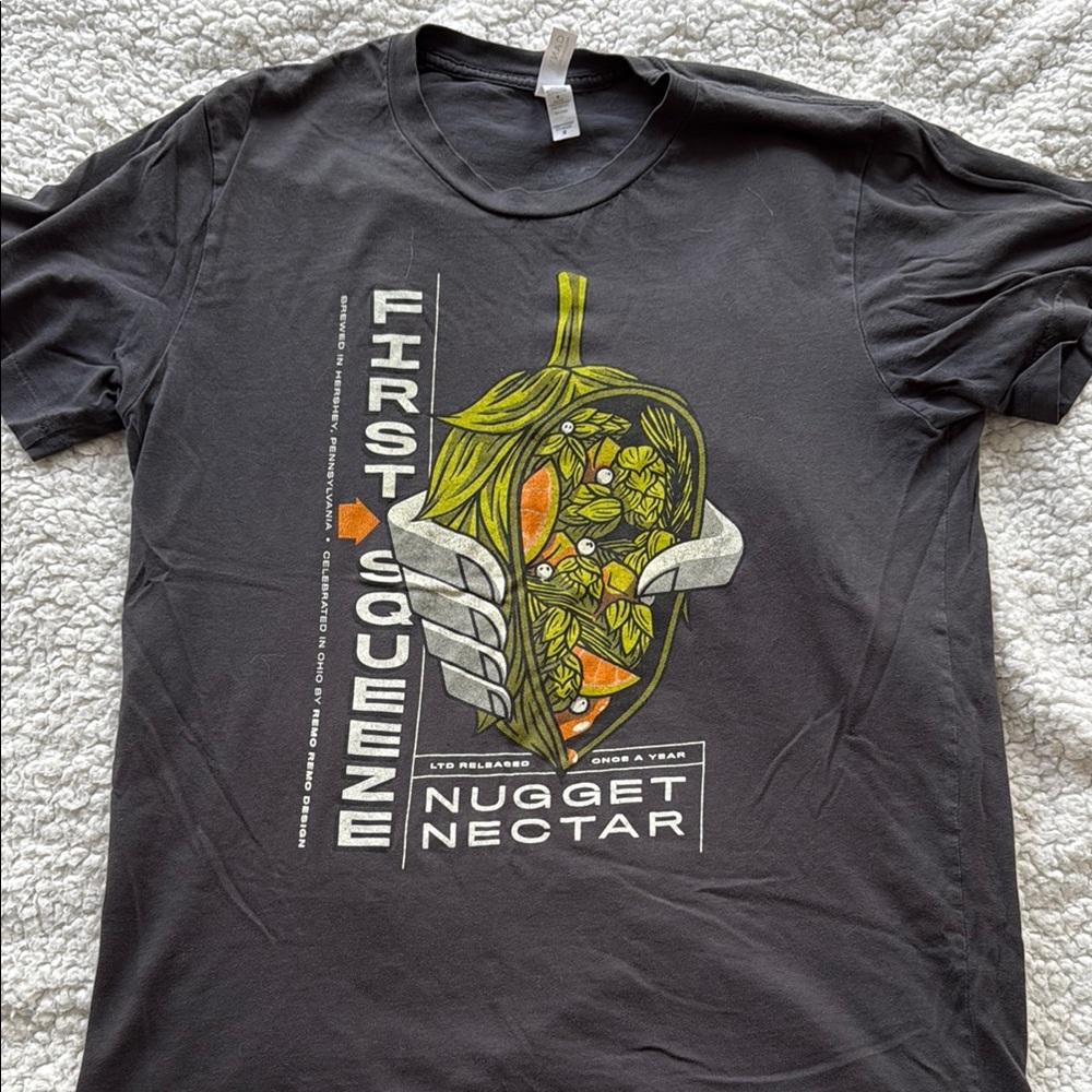 Black Short Sleeve Tee with Graphic Design